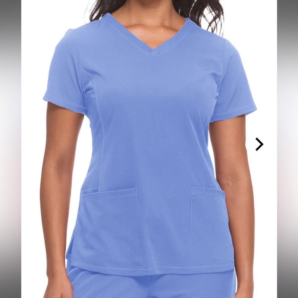 Healing Hands Works ceil blue Monica scrub top